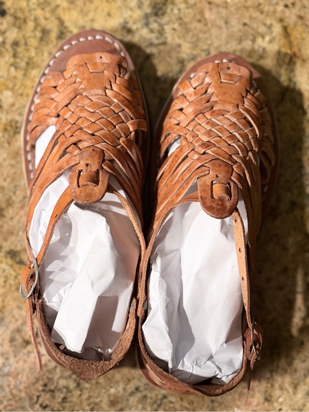 Children’s Leather Huaraches - Brown